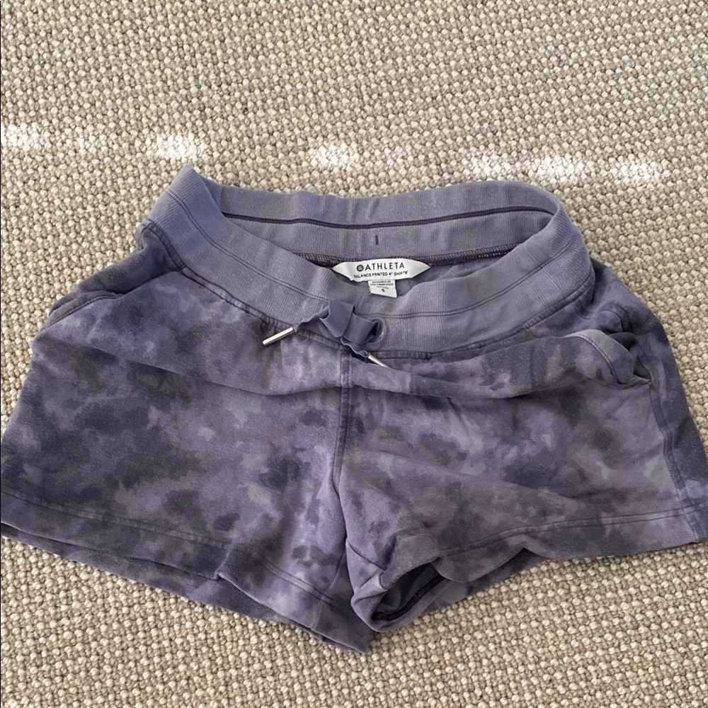 Athleta Cloudy Purple Lounge Shorts